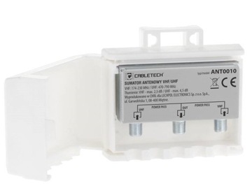 Sumator antenowy VHF/UHF power pass zwrotnica