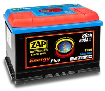 Akumulator ZAP ENERGY PLUS 80Ah MARINE DO ŁODZI