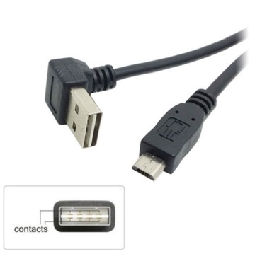 Kabel Micro USB - USB 1m EASY-USB GÓRNY DOLNY