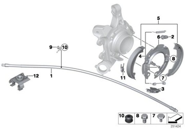 Pierścień mocujący szczęki BMW E81 E87 E90 E91