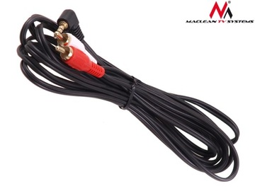 Kabel MACLEAN mały Jack 3,5st - 2RCA chinch 3M