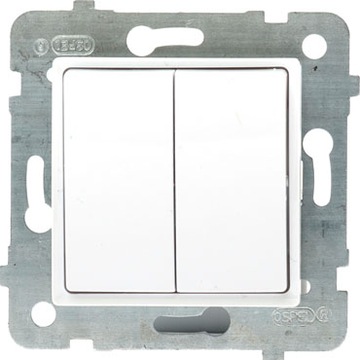 POLMARK ROSA łącznik x2 BIAŁY ŁP-2Q/m/00