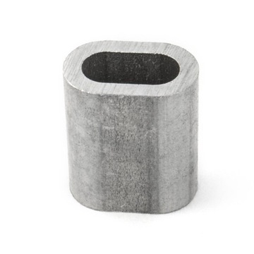 20 x Tuleja tulejka złączka zacisk do lin aluminiowa 4mm