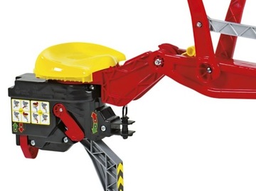Roll Toys задний экскаватор с замком, красный