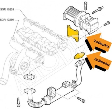 4b Заглушка EGR ALFA FIAT LANCIA OPEL 1.9 2.4 JTDM