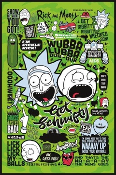 Rick (i) and Morty Cytaty - plakat filmowy 61x91,5