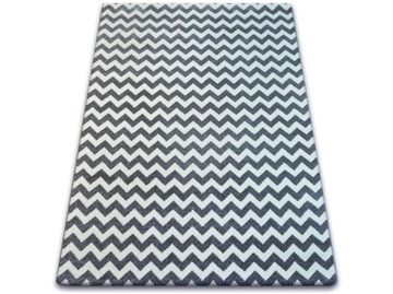 Dywan 80x150 SKANDYNAWSKI ZYGZAK szary SK #GR2209