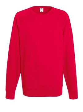 BLUZA FRUIT OF THE LOOM LEKKA Raglan Red L