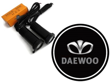 ŚWIATŁA LED POWITALNE LOGO DAEWOO PROJEKTOR CREE