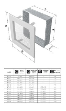 # ВЕНТИЛЯЦИОННАЯ РЕШЕТКА КАМИНА 11х24 белый