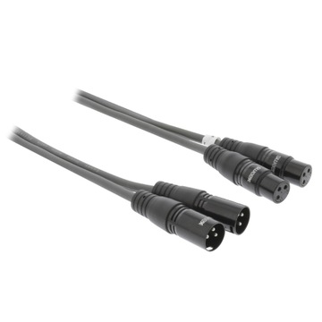 XLR 2x wt - 2x gn 0.5m kabel mikrofonowy Sweex