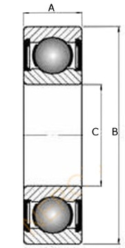 ШАРИКОВЫЙ ПОДШИПНИК 699 С МОЛНИЕЙ 9X20X6 KEEWAY