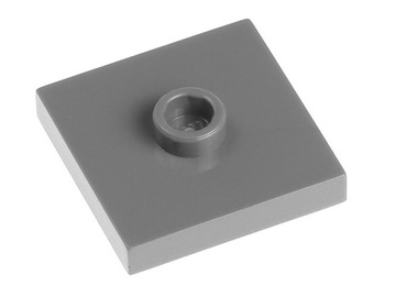 LEGO Płytka z wypustką 2x2 87580 szara ciemna 2szt