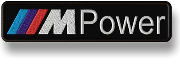 BMW MPower Naszywka Termo haftowana naprasowanka