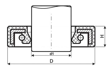 Uszczelniacz simering 16x24x6 Corteco 01031067