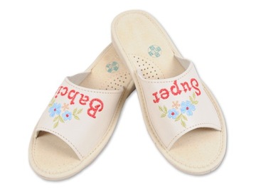 Pantofle Super Babcia prezent na DZIEŃ BABCI nr 38
