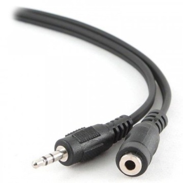 Kabel jack PRZEDŁUŻACZ miniJACK 3,5mm 3m M-F black