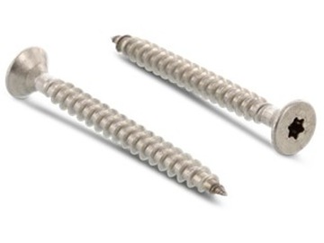 ВИНТЫ ДЛЯ ДЕРЕВА TORX 5x50 КОНИЧЕСКИЕ, НЕРЖАВЕЮЩИЕ, 100 ШТ, МЕБЕЛЬ