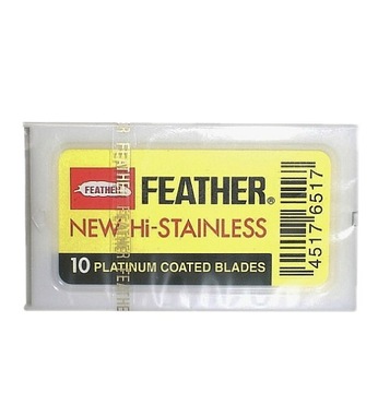 Żyletki Feather NEW Hi-Stainless Platinium 10szt NAJOSTRZEJSZE Żyletki