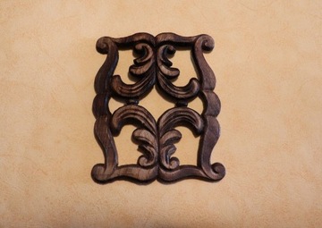 Dekor 12x10cm, ornament, sztukateria- D024