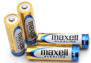 4 x Maxell Baterie Alkaliczne R6 LR6 AA nowe