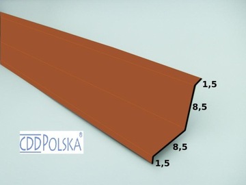 Настенный отлив RAL 8004, отлив из листового металла