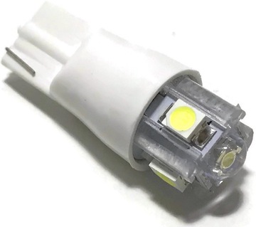 ŻARÓWKA postojówki 5 LED SMD T10 W5W W3W 12V(2799)