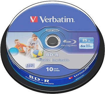 Verbatim BD-R 25GB x6 do DRUKU Cake 10 najlepsze