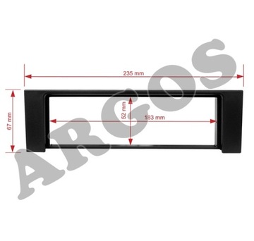 Радиорамка для Audi A4 B6, решётка магнитолы