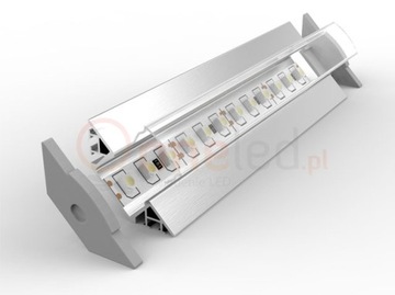 фото ориг. №4, Profile aluminum anodized to plume led backlight 13mm p7 1m