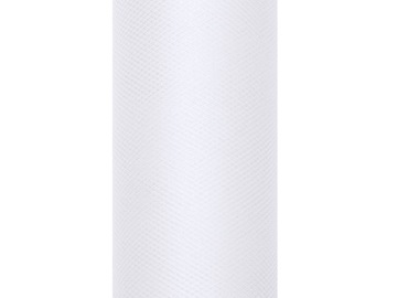 Tiul biały 30cm na wesele Komunię ślub Roczek Chrzest dekoracje rolka 9m x1