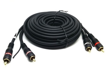 Kabel do wzmacniacza 2x RCA -2RCA + sterowanie 1m