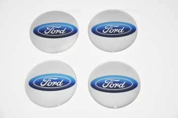 emblematy na kołpaki FORD 56mm elastyczne 4szt