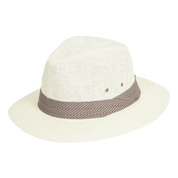 Kremowy Stylowy Letni Kapelusz Panama – Polar Fashion R183B