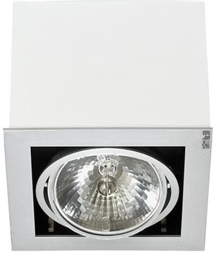 Lampa sufitowa natynkowa downlight BOX 1 biały