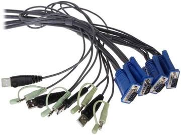 KVM-переключатель 4x VGA + USB CS-64US