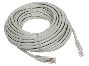 PATCHCORD RJ45/10-GREY UTP kat.5e SZARY 10m ABCV