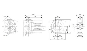 Насос Grundfos UPE Magna 32-120 F N