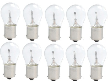 ŻARÓWKA P21 24V 21W BA15S ŻARÓWKI BIAŁE ZESTAW ŻARÓWEK HOMOLOGACJA 10 szt.