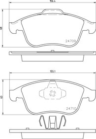 ПЕРЕДНИЕ ДИСКИ TEXTAR КОЛОДКИ RENAULT LAGUNA III