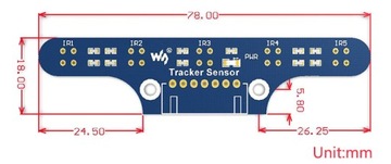 Модуль слежения за линией - Tracker Sensor, РОБОТ