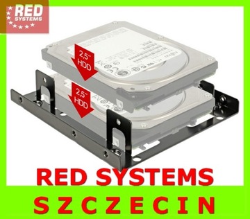 SLED рамы два 2 -кратных HDD SSD от 2,5 дюйма до 3,5 3