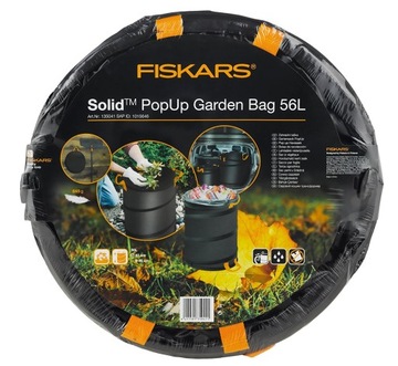 Корзина складная Fiskars Solid PopUp 56л черная