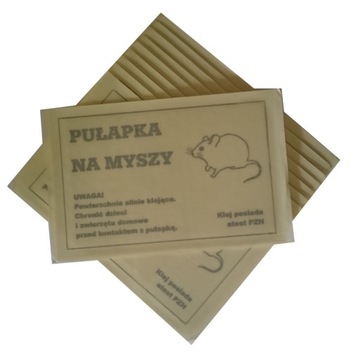 LEP lepy łapka na myszy pupałka KLEJOWA 10szt MYSZ