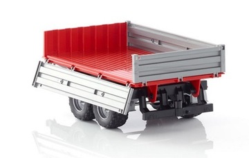 Przyczepa wywrotka, srebrna