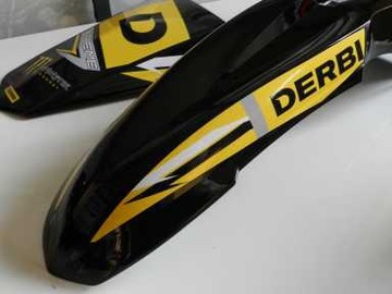 DERBi Senda X-Treme naklejki okleina X-Race żółta