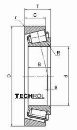 31306 КОНИЧЕСКИЙ ПОДШИПНИК 30x72x20,75 мм 31306 TCT