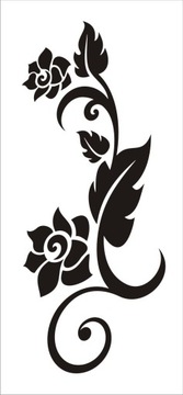 Naklejka na ścianę motyle kwiaty dekor Ornament 77