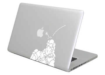 Naklejka winylowa na MacBooka Apple - Isaac Newton