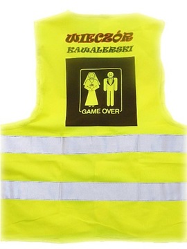 KAMIZELKA WIECZÓR KAWALERSKI GAME OVER odblaskowa